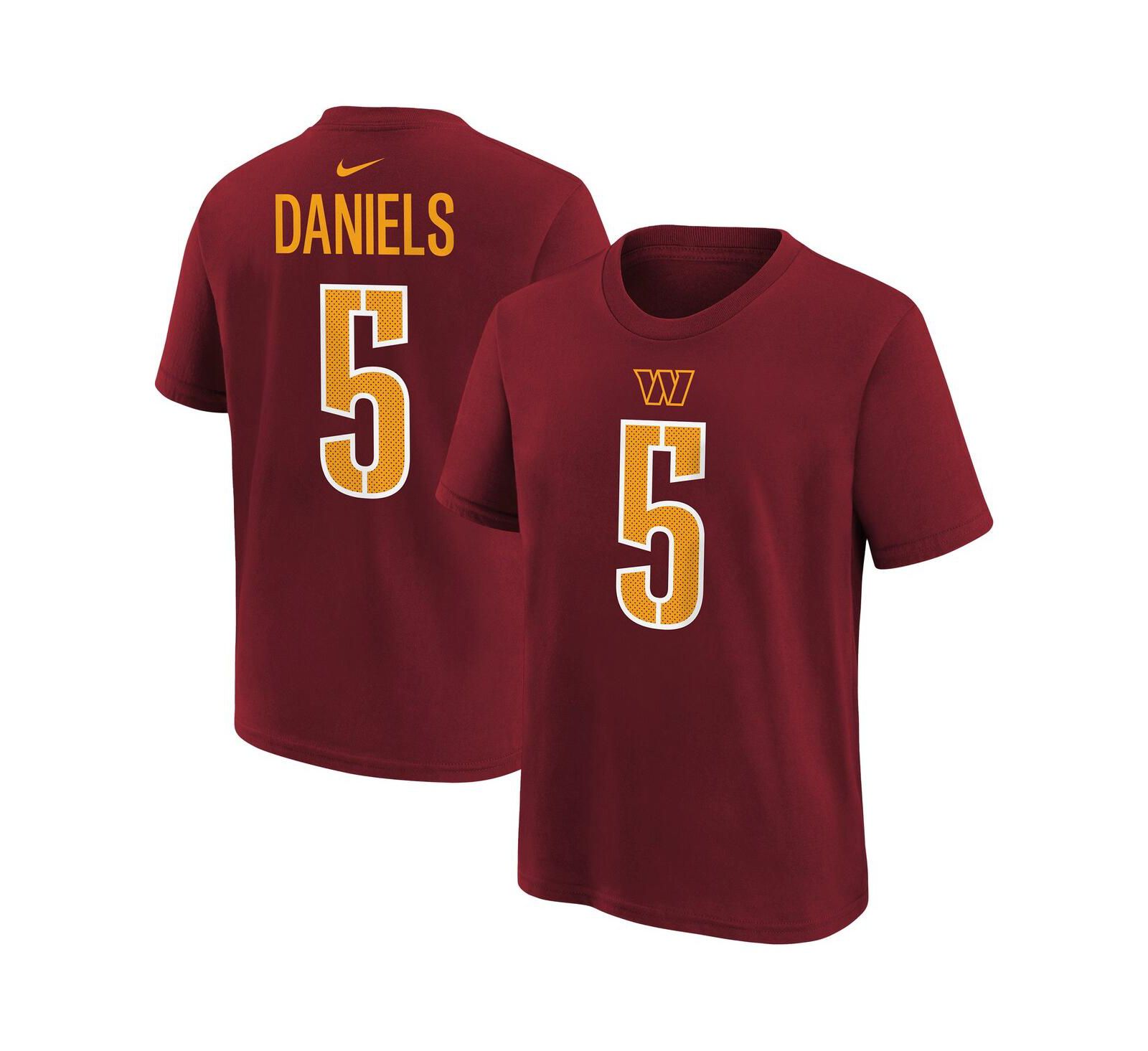 Nike Toddler Jayden Daniels Burgundy Washington Commanders Player Name & Number T-Shirt