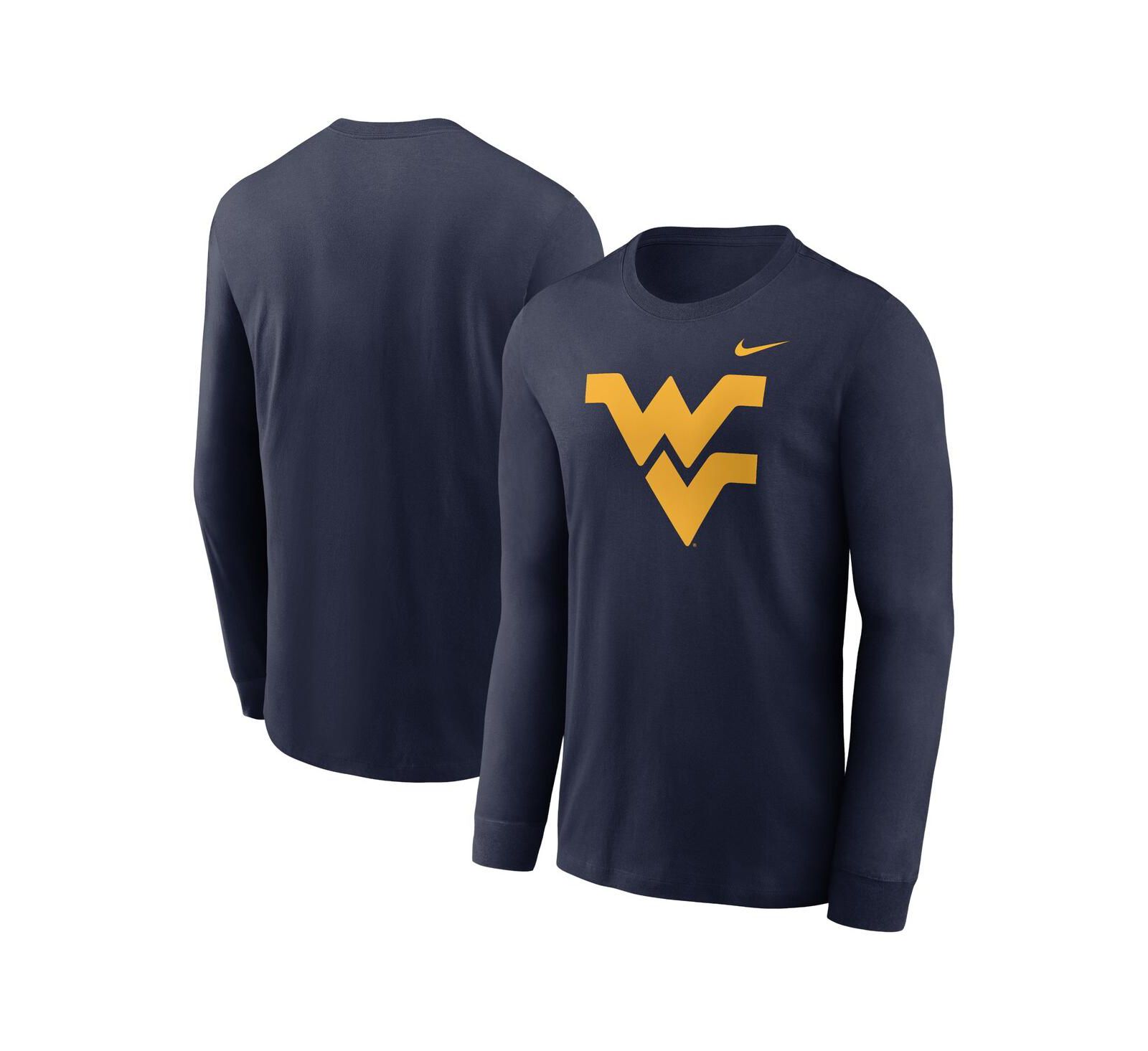 Nike Men's Navy West Virginia Mountaineers Primary Logo Long Sleeve T-Shirt