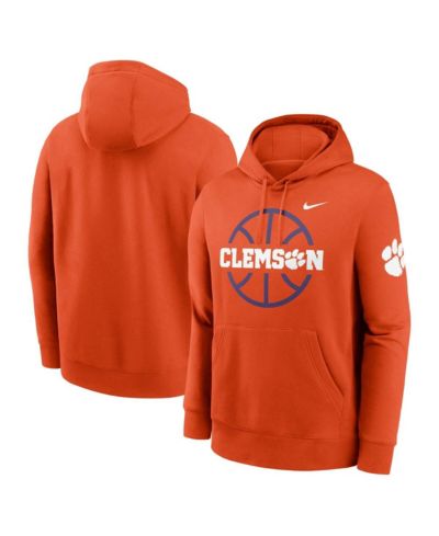 Мужское худи Nike Clemson Tigers Basketball Icon Club Fleece, оранжевое