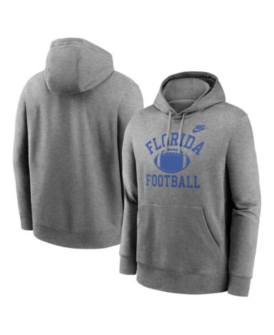 Мужское худи Nike Florida Gators Legacy Football Icon Club Fleece серый меланж