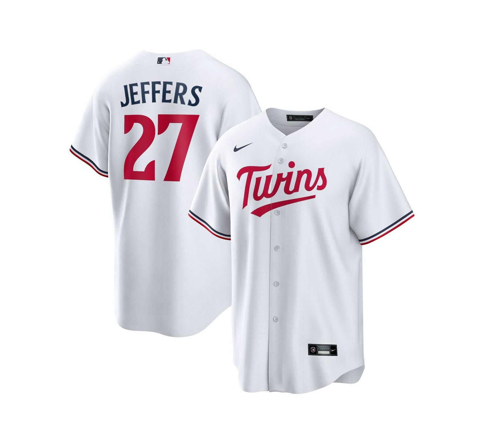 Nike Men's Ryan Jeffers White Minnesota Twins Home Replica Player Jersey