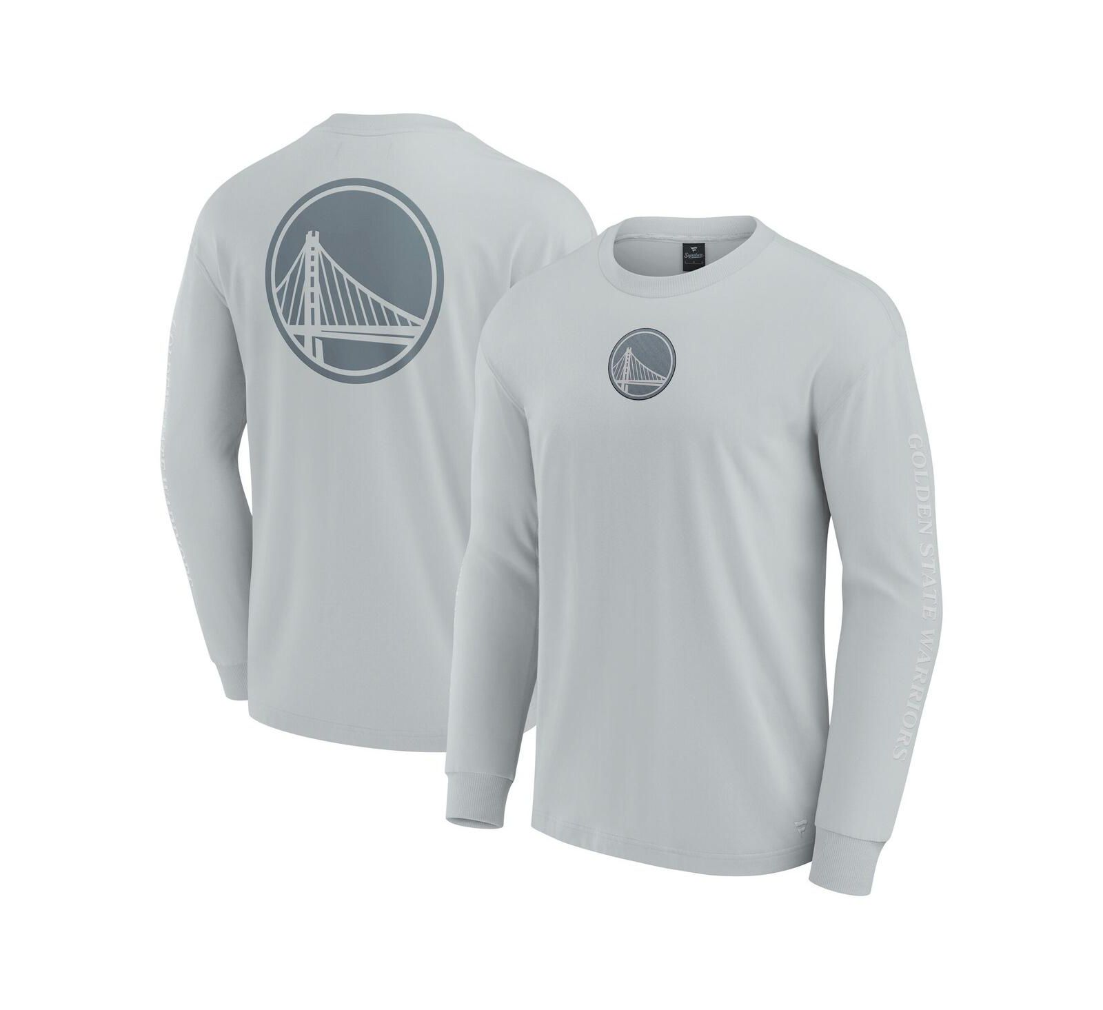 Футболка Fanatics Men's Gray Golden State Warriors Elements Strive Long Sleeve
