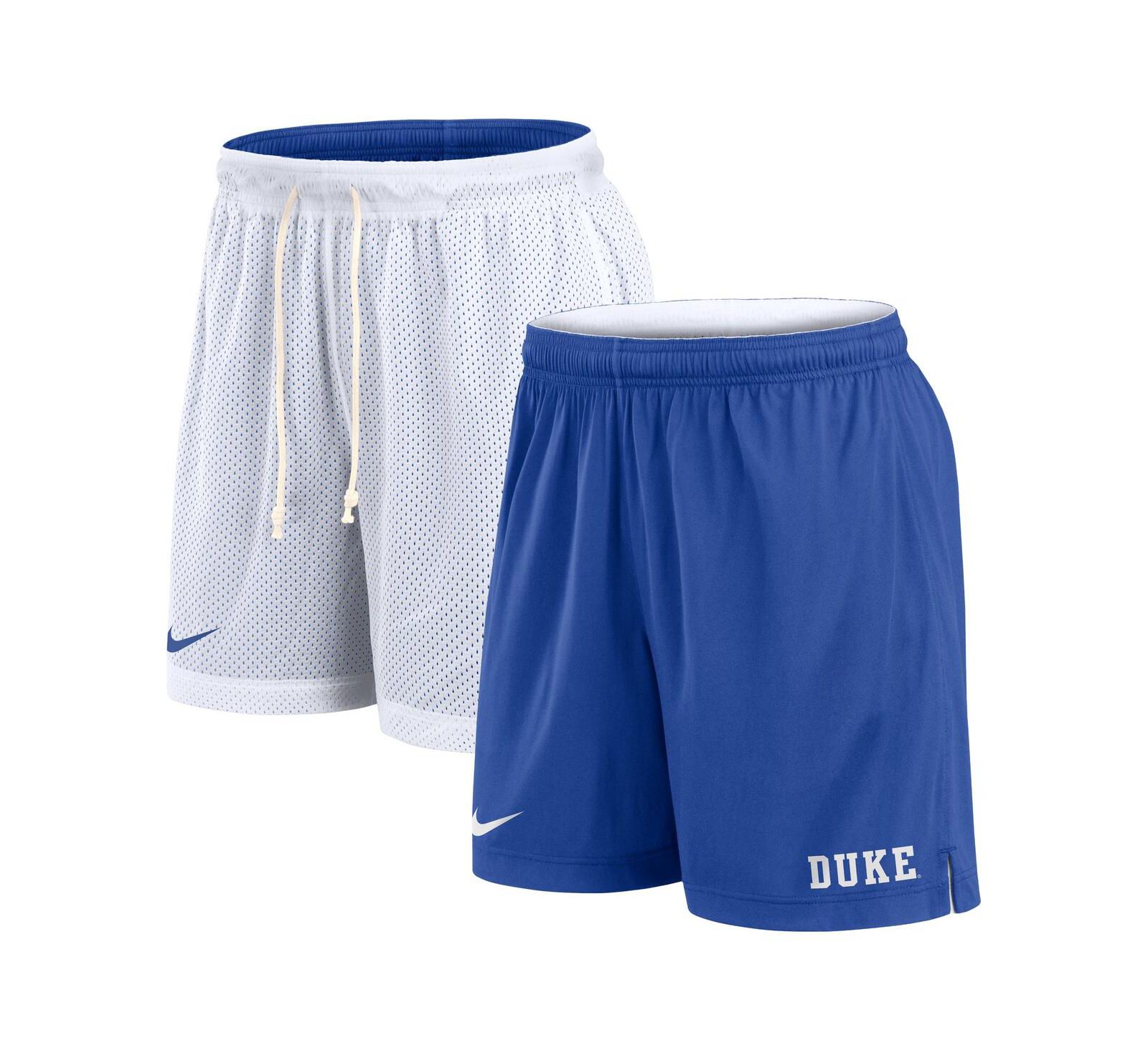 Nike Мужские спортивные шорты Duke Blue Devils Primetime, белые/синие, двусторонние