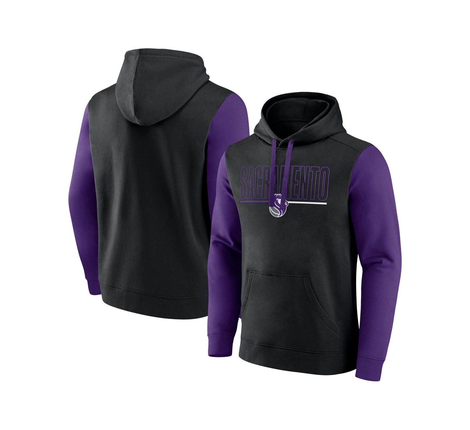 Мужское худи Logo Athletic Sacramento Kings Outline Colorblock Pullover
