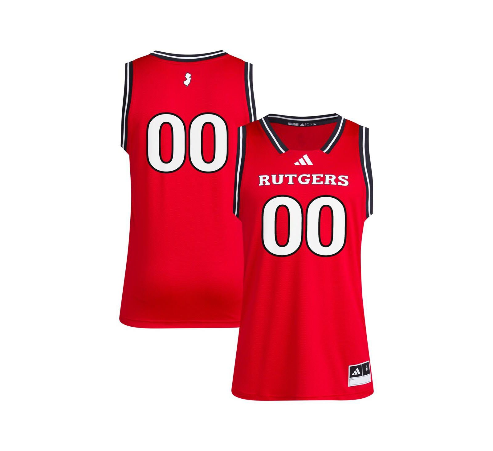 adidas мужская джерси Rutgers Scarlet Knights Replica Swingman, 00 Scarlet