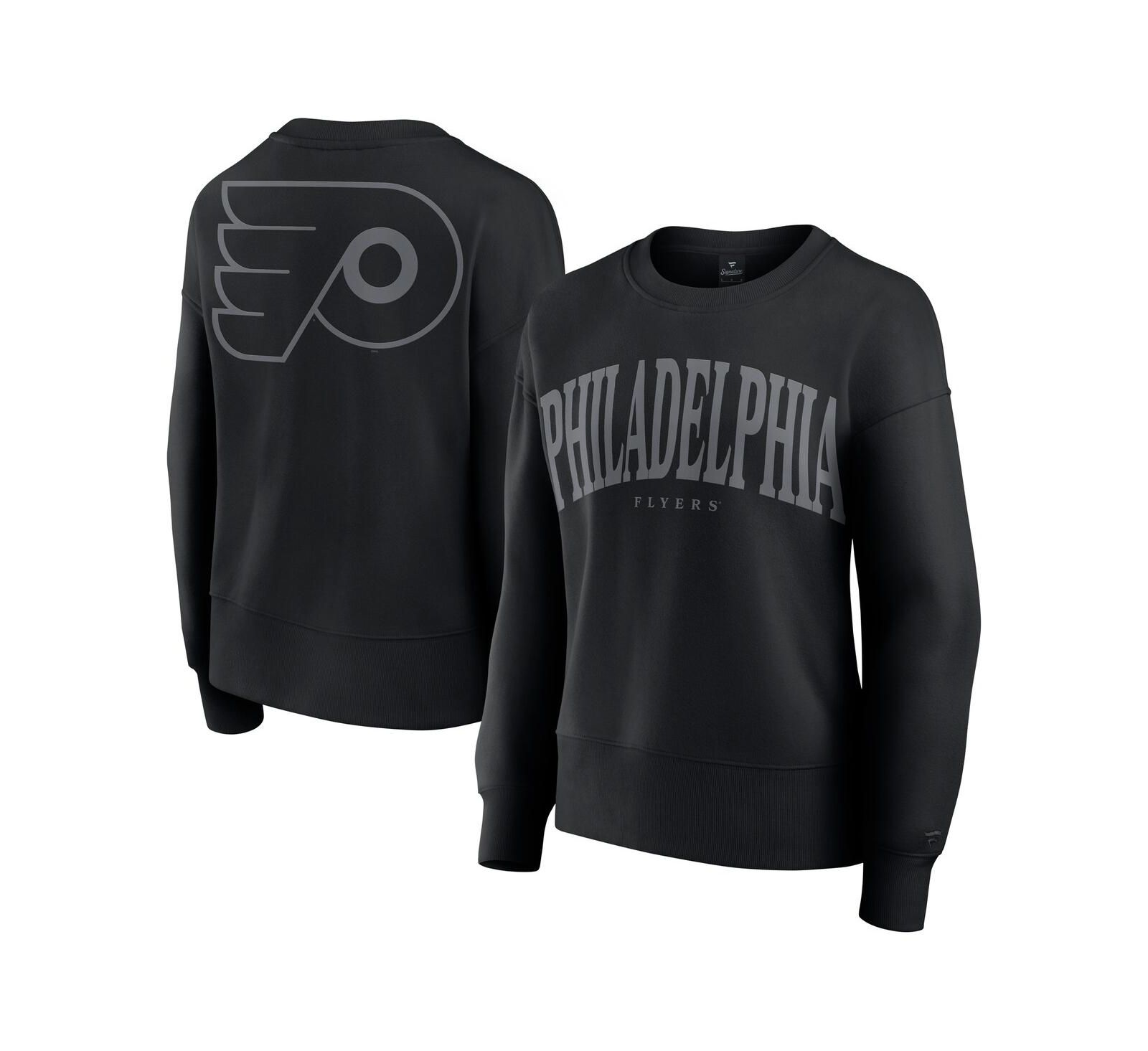 Женская толстовка Fanatics Philadelphia Flyers Elements Flow с молнией, черная