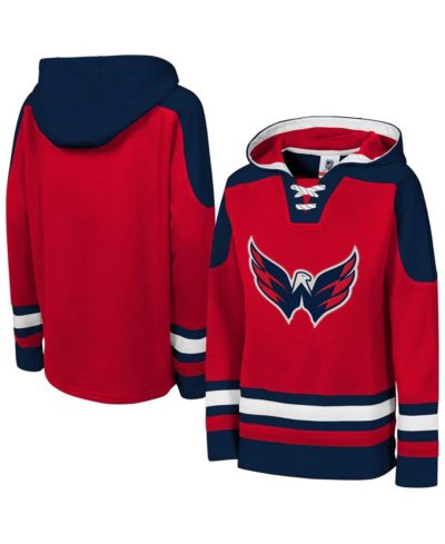 Outerstuff Big Boys and Girls Red Washington Capitals Must Have Home V-Neck Pullover Hoodie