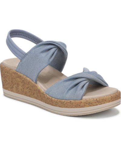 LifeStride Women's Riley Washable Slingback Wedge Sandals