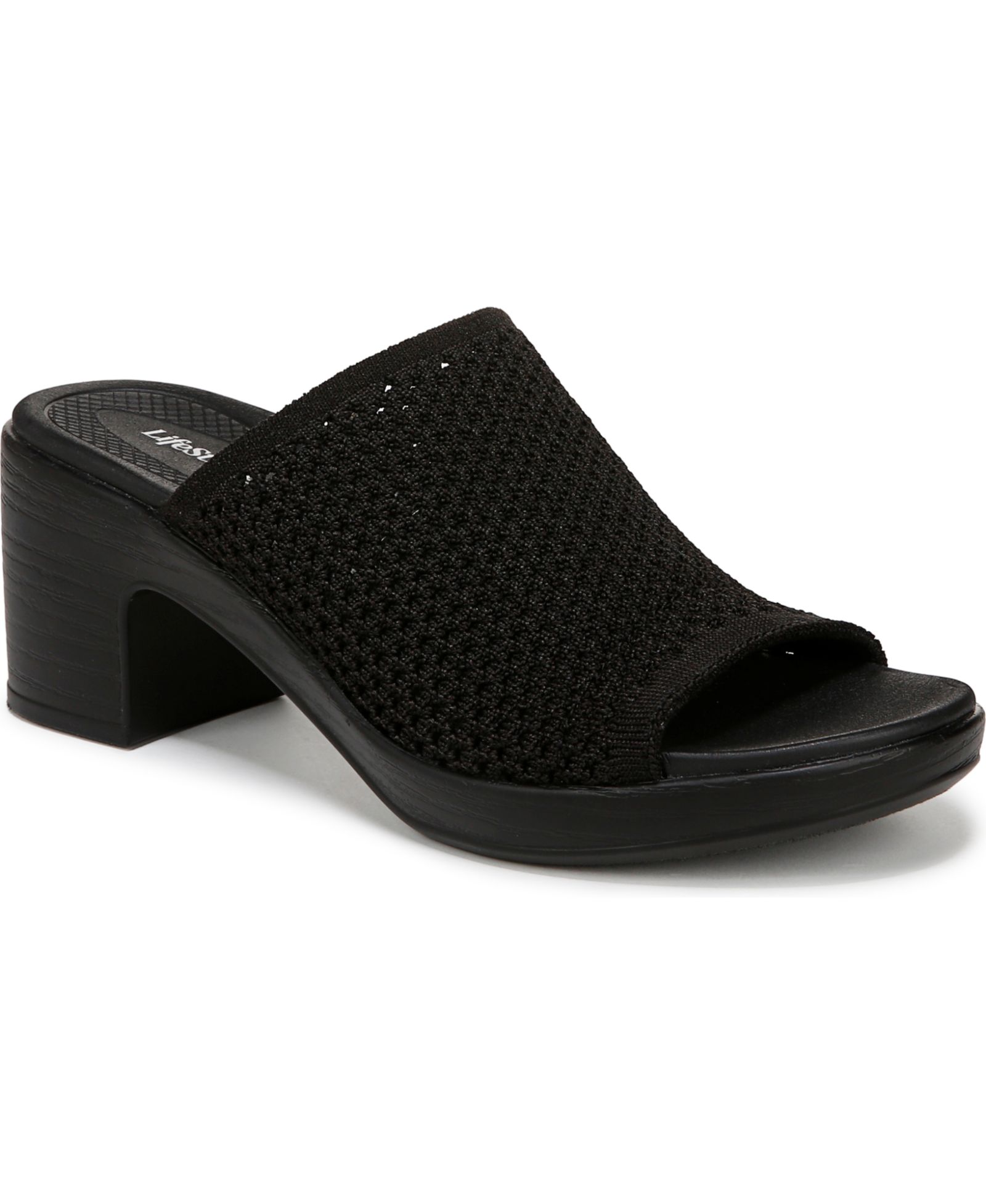 LifeStride Women's Ella Washable Block Heel Slide Sandals