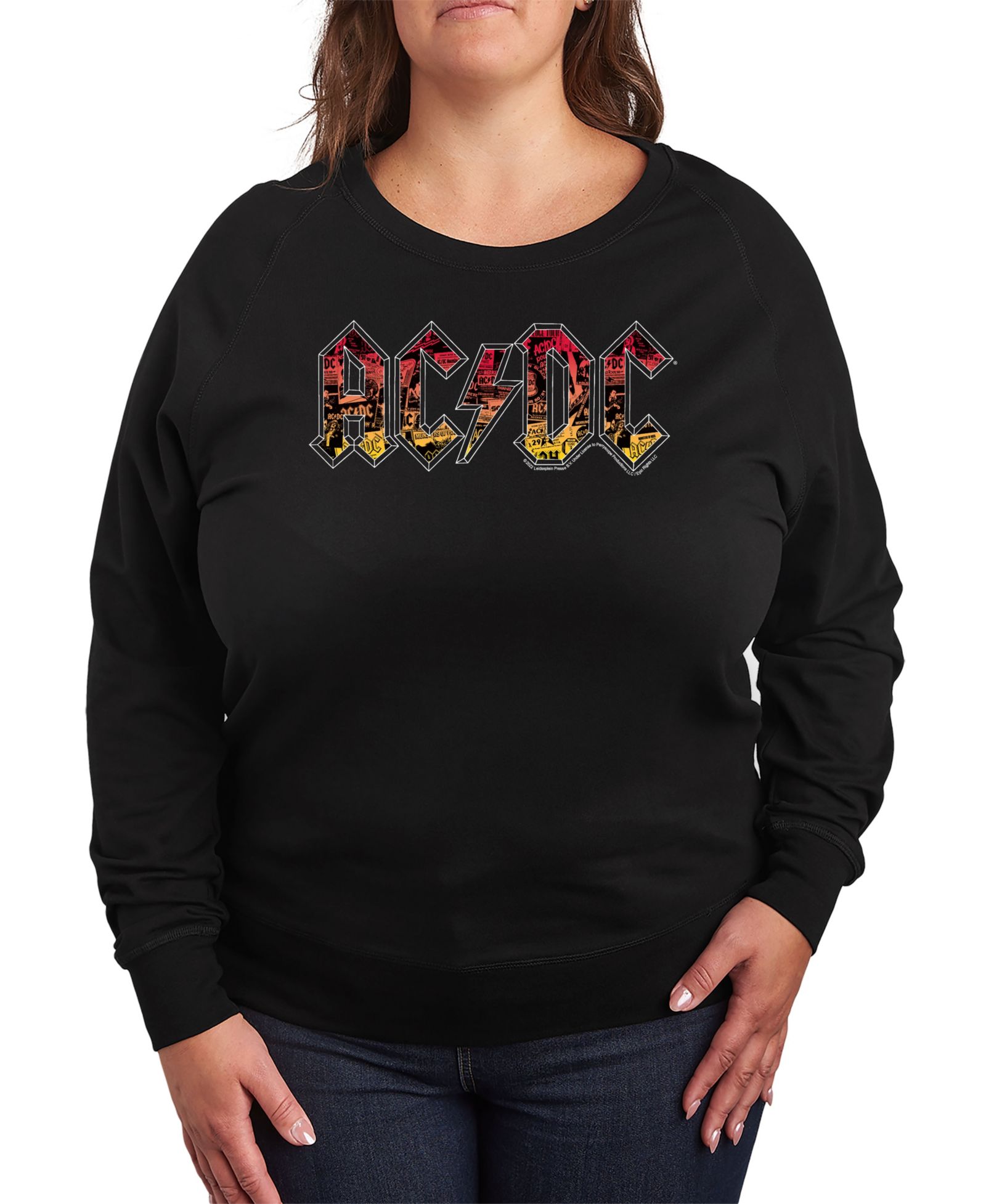 Пуловер Hybrid Apparel Plus Size ACDC Logo Graphic