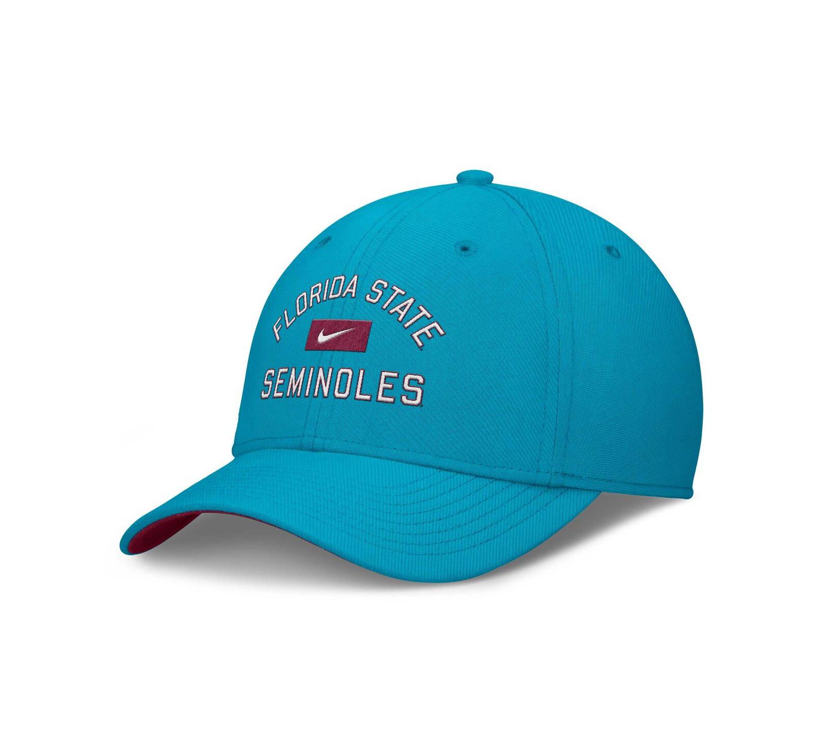 Мужская кепка Nike Florida State Seminoles Swoosh Flex, цвет Turquoise
