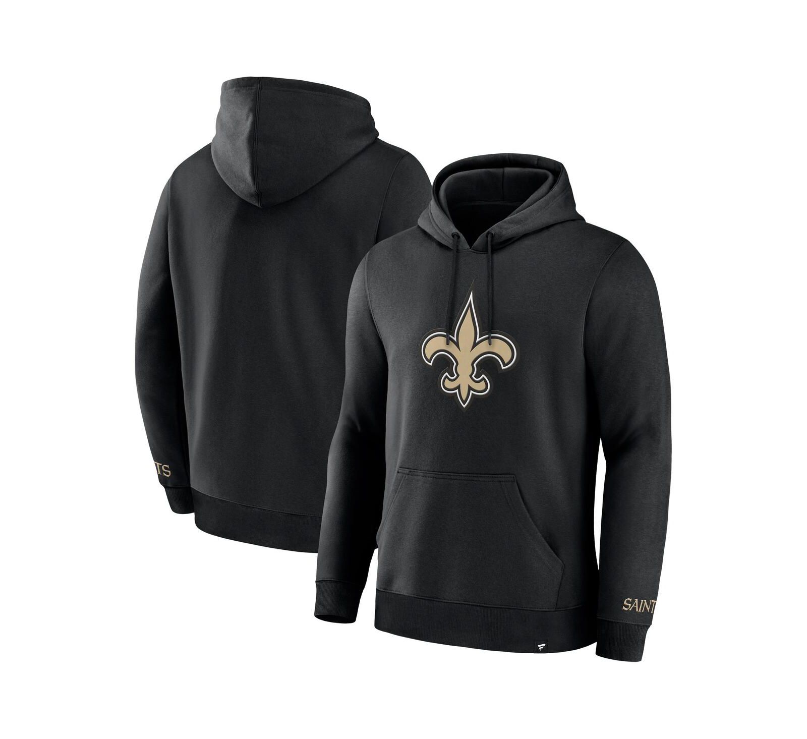 Мужское флисовое худи Fanatics Black New Orleans Saints Legacy