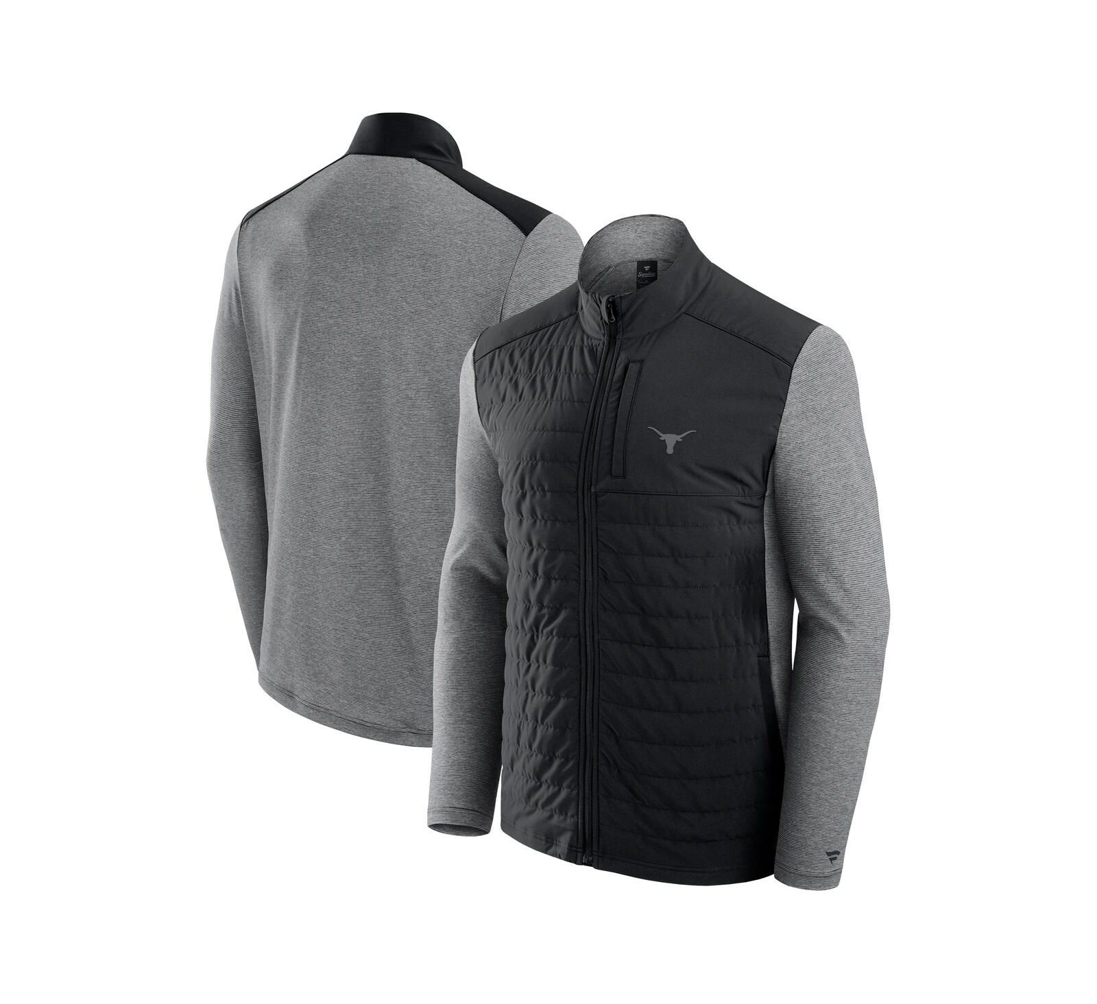 Мужская куртка Fanatics Texas Longhorns Tonal Primary Logo Full-Zip Черная