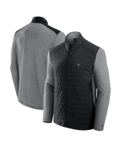 Мужская куртка Fanatics Texas Longhorns Tonal Primary Logo Full-Zip Черная