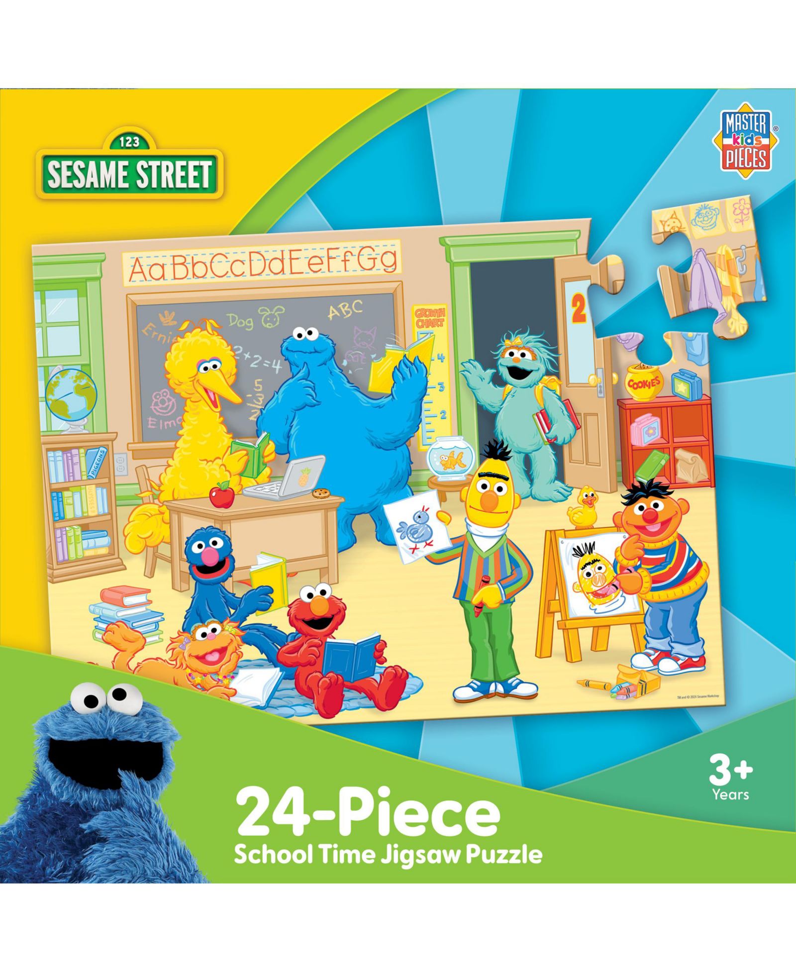 Пазл Sesame Street - School Time, 24 детали