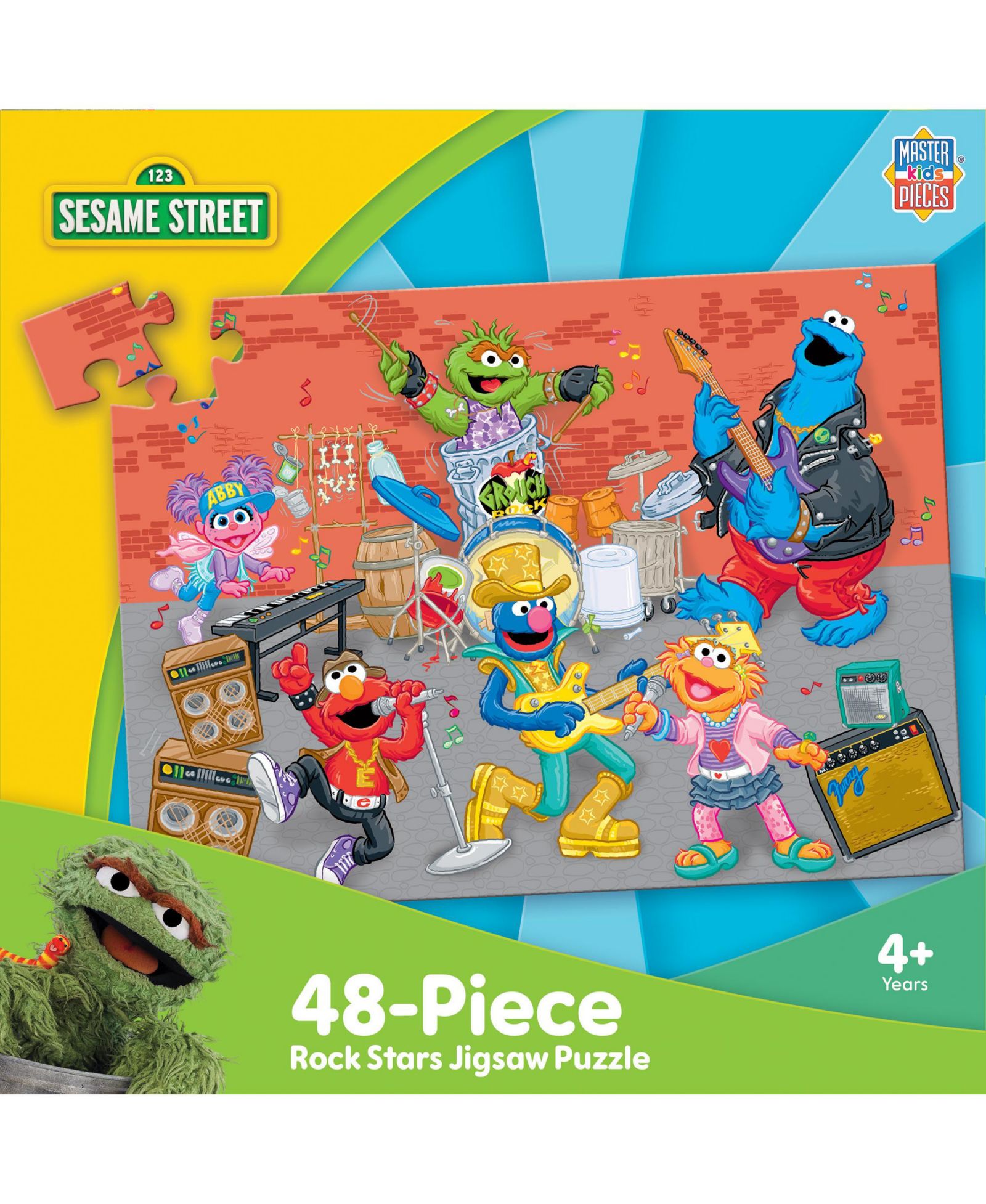 Пазл Sesame Street - Rock Stars, 48 деталей