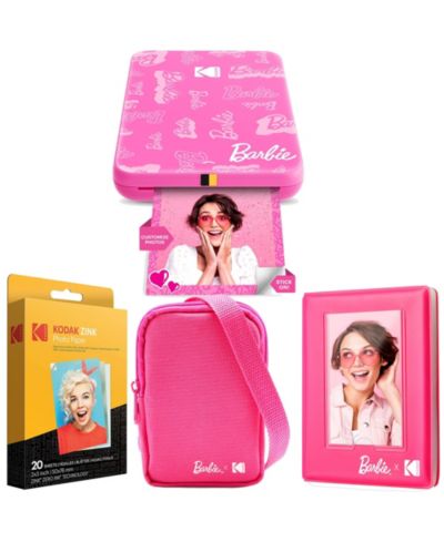 Портативный фотопринтер Kodak x Barbie Step Slim + чехол Barbie Deluxe Camera Case и др.