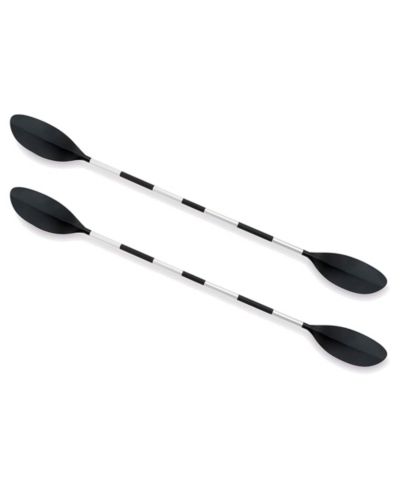 Надувной каяк Intex 86" Lightweight Aluminum Double Oar, черный, 2 шт. в комплекте
