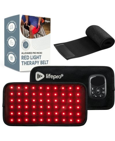 Пояс для светотерапии Lifepro Red Light Therapy Belt – 660nm & 850nm инфракрасная грелка для тела, спины, плеч и бедер, беспроводной пояс для снятия боли и оздоровления