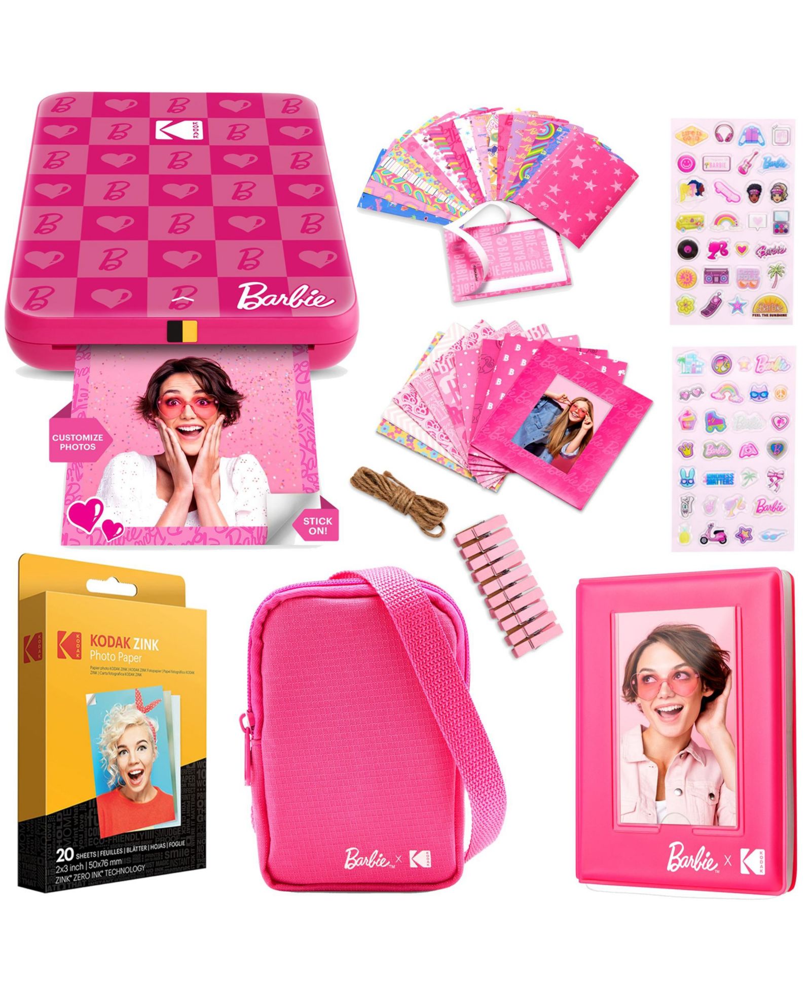 Kodak x Barbie Step Slim Portable Wireless Instant Photo Printer