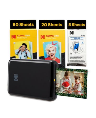 Комплект Kodak Step Mobile Instant Photo Printer 2x3" и бумага Zink Photo Paper (75 листов)