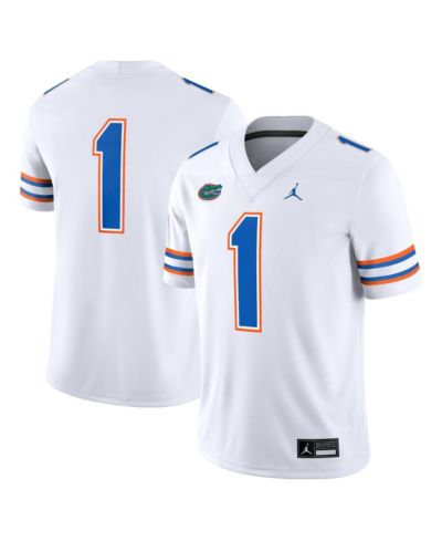 Мужская игровая джерси Jordan 1 White Florida Gators