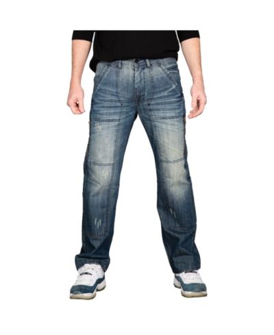 Мужские джинсы Level 7 Zipper Pocket Relaxed Bootcut Premium Denim Jean