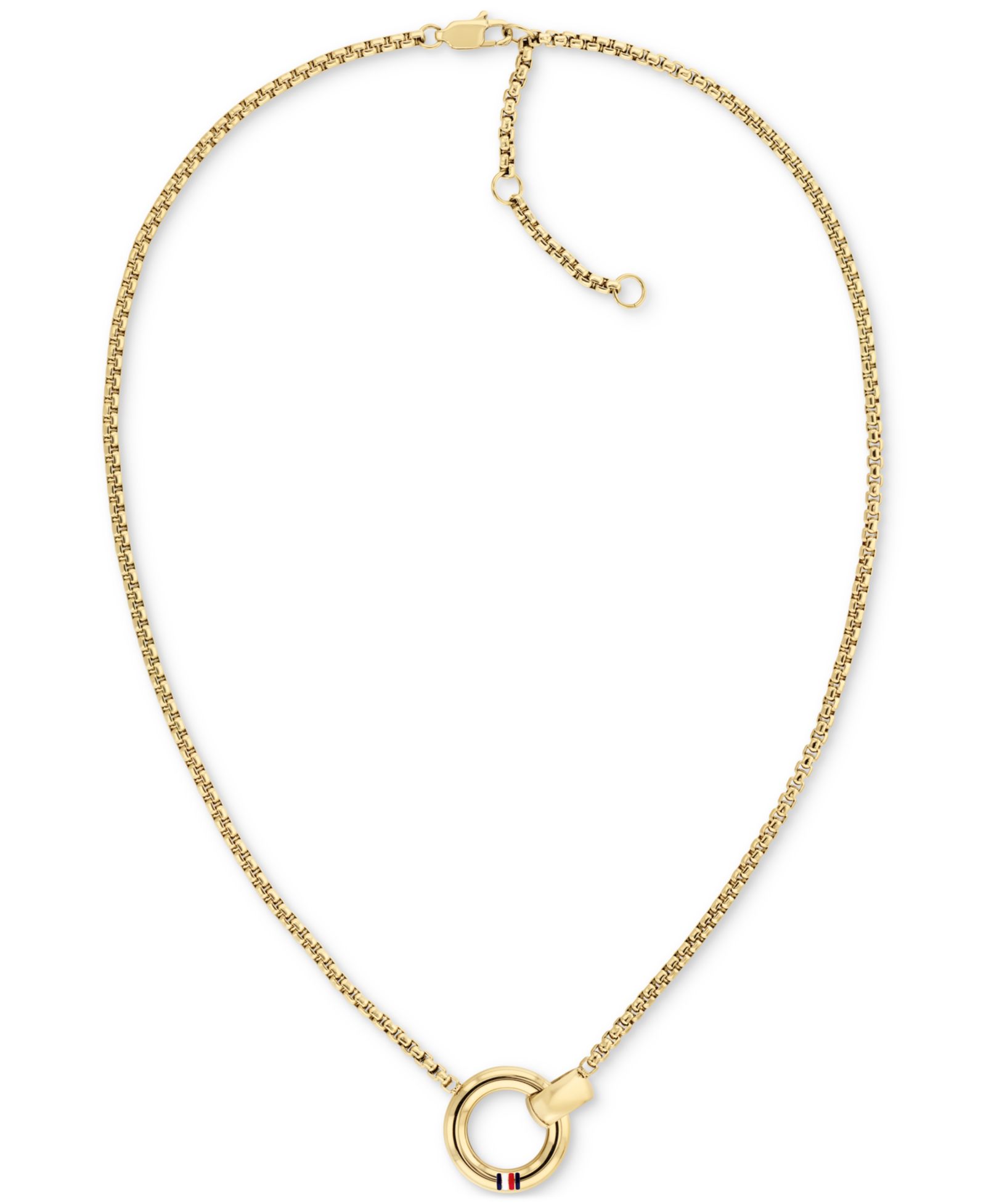 Подвеска Tommy Hilfiger Circle Pendant, 16" + 2" extender