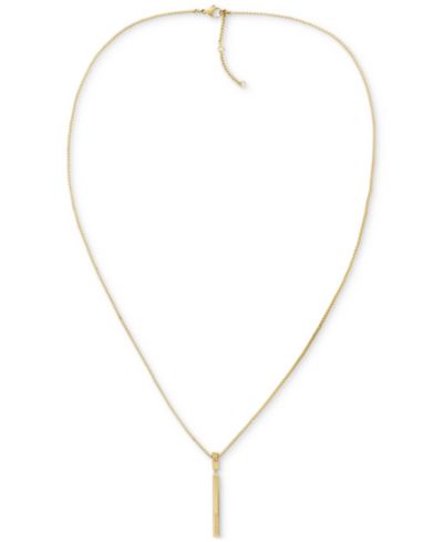 Ожерелье Tommy Hilfiger Linear Logo Bar, 26" + 2" extender