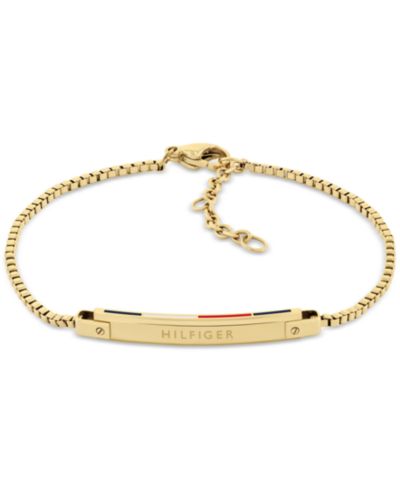 Tommy Hilfiger браслет с цепочкой и линейным логотипом-плашкой