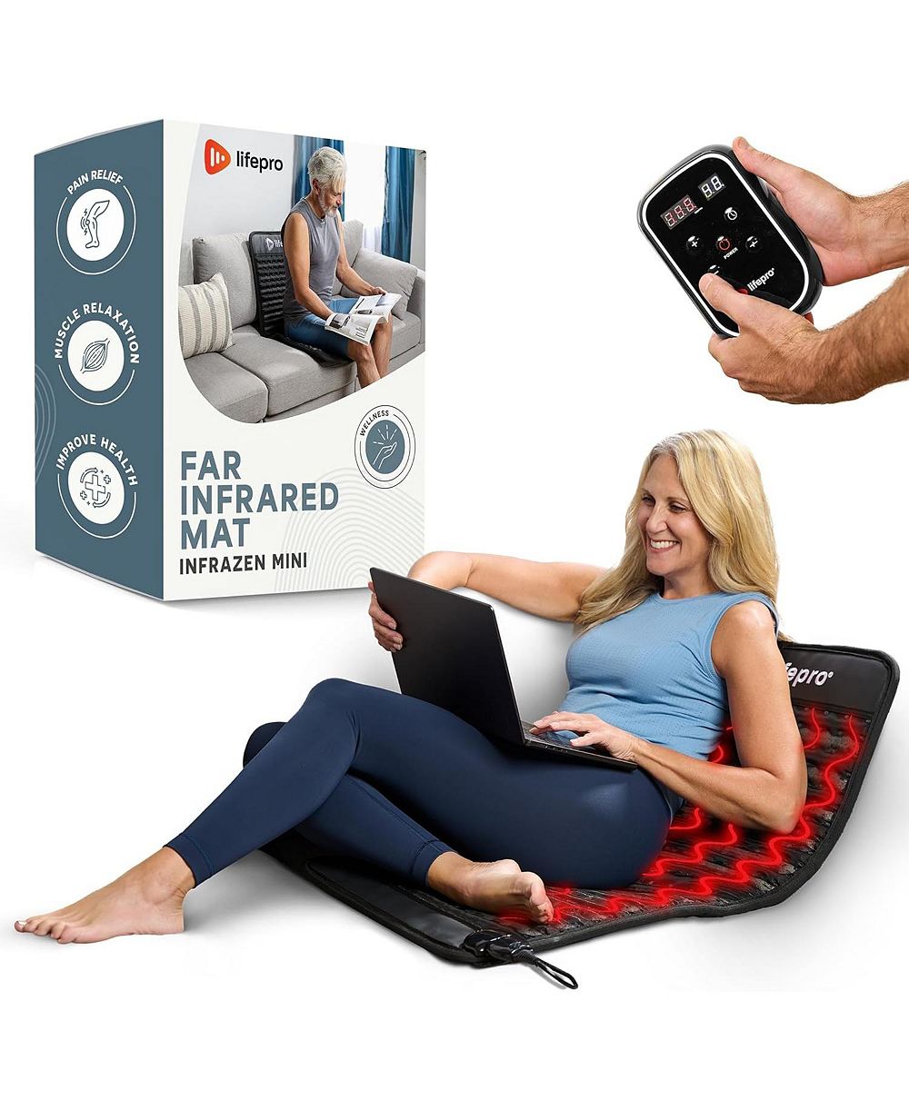 Lifepro InfraZen Far Infrared Heating Mat - Portable Full Body Heating Mat & Infrared Therapy Pad for Recovery, Relaxation & Sleep