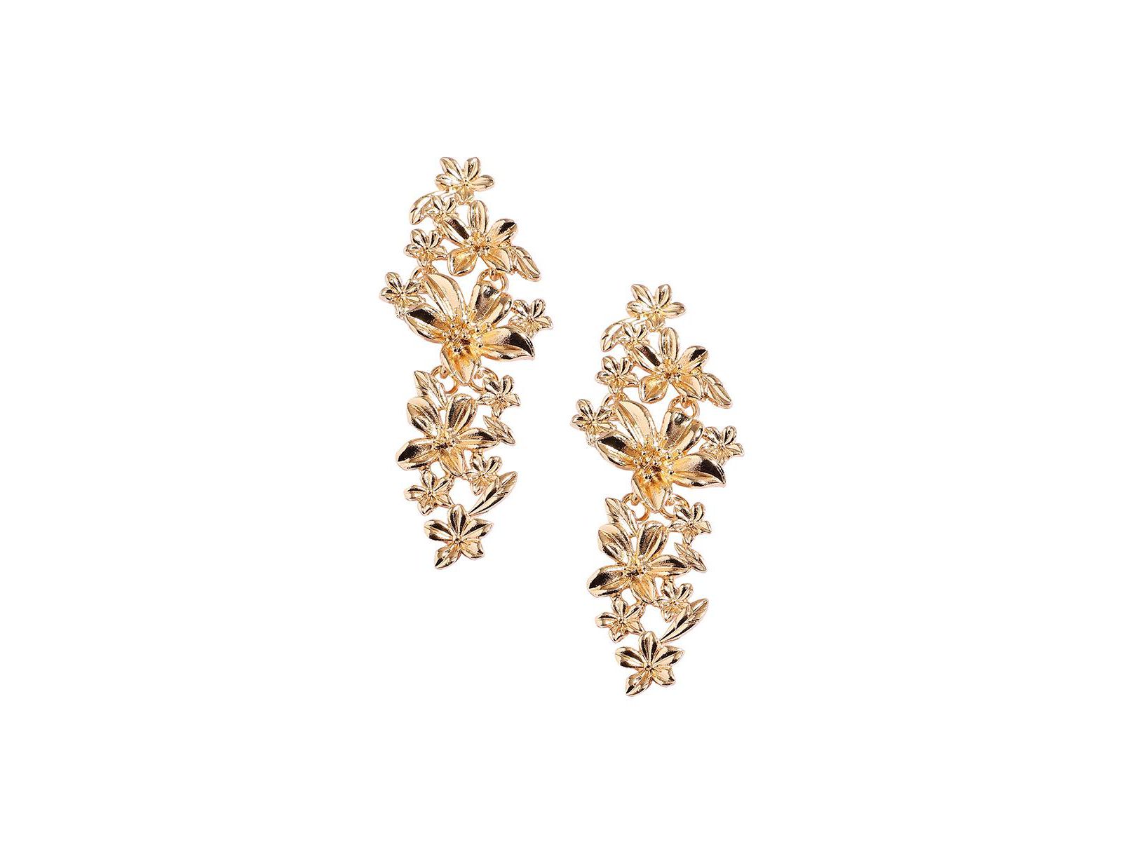Серьги Metallic Flora Drop