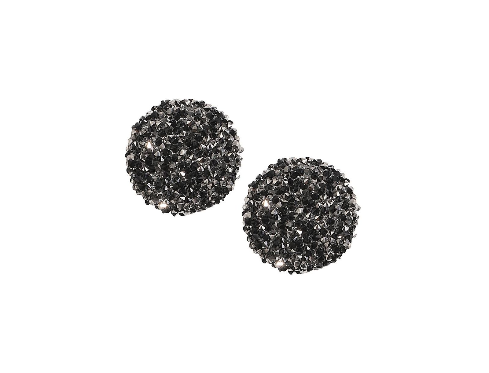 Embellished Cluster Circular Stud Earrings