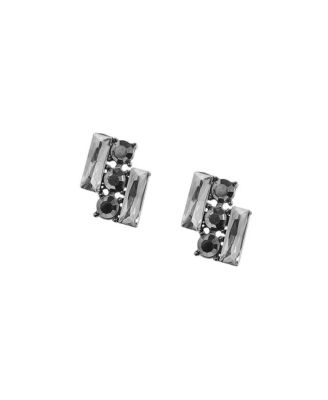 Crystal Bar Stud Серьга