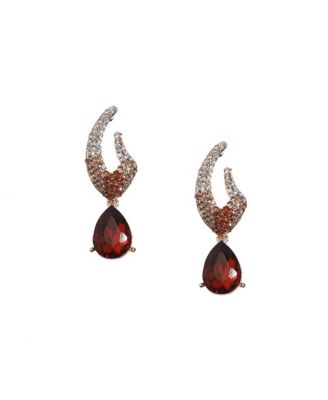 Crystal Pear Drop Earrings