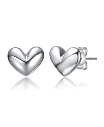 GiGiGirl серьги-гвоздики GiGiGirl Minimalist High-Polish Puffy Heart Dainty Stud