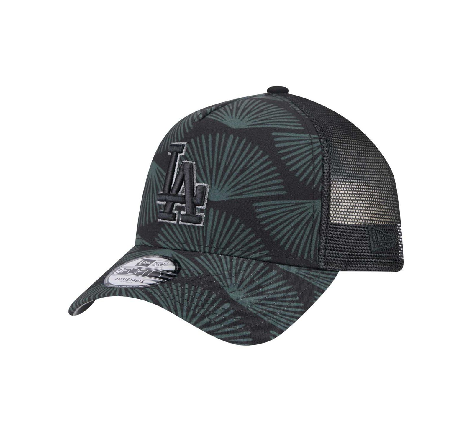 Мужская кепка New Era Black Los Angeles Dodgers 9FORTY A-Frame Trucker