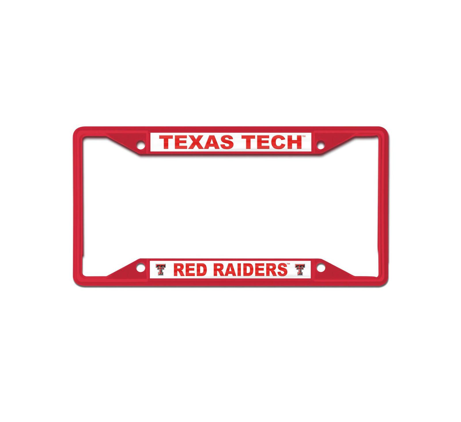 Wincraft Texas Tech Red Raiders Chrome Colored License Plate Frame