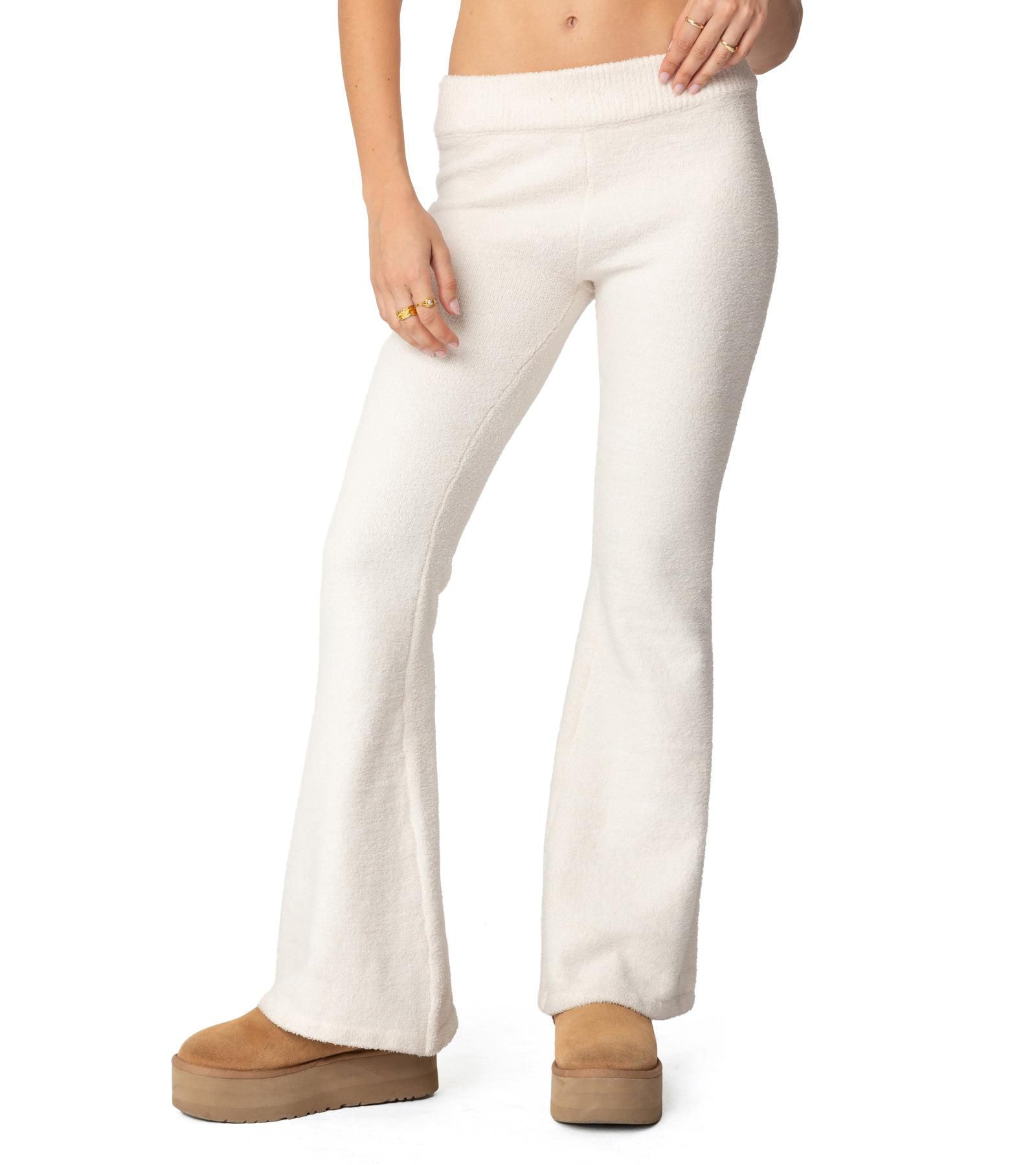Edikted Women's Plush Flared Pants