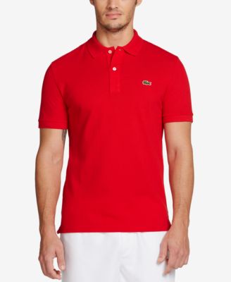Men's Lacoste Slim Fit Short Sleeve Ribbed Polo Shirt