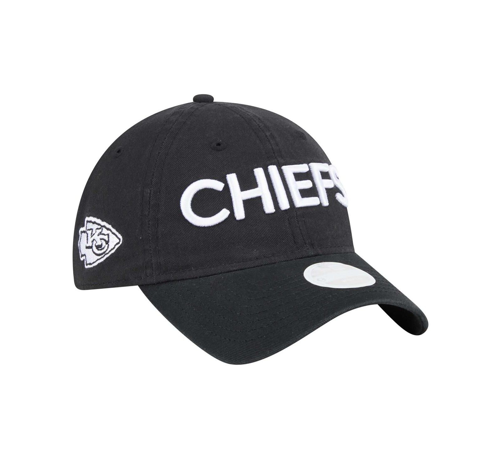 New Era Женская кепка Kansas City Chiefs Cece 9TWENTY регулируемая, черная