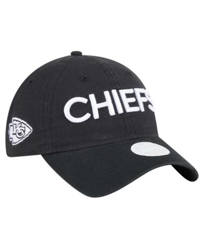New Era Женская кепка Kansas City Chiefs Cece 9TWENTY регулируемая, черная
