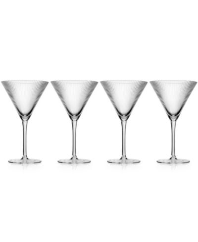 Godinger Sullivan Street Fluted Martini Glasses, Set of 4