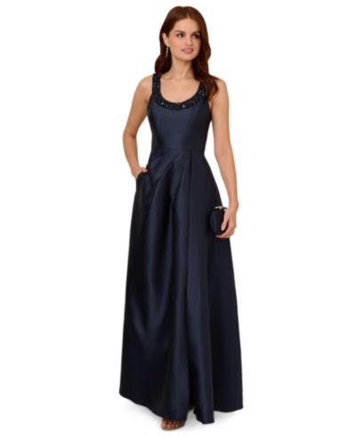 Adrianna Papell Женское вечернее платье Embellished-Neck Sleeveless