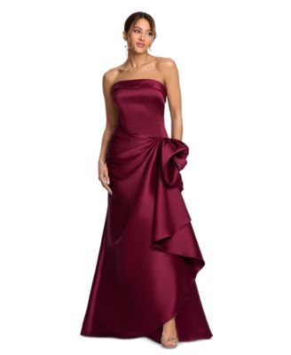 XSCAPE Женский Gathered Strapless Gown