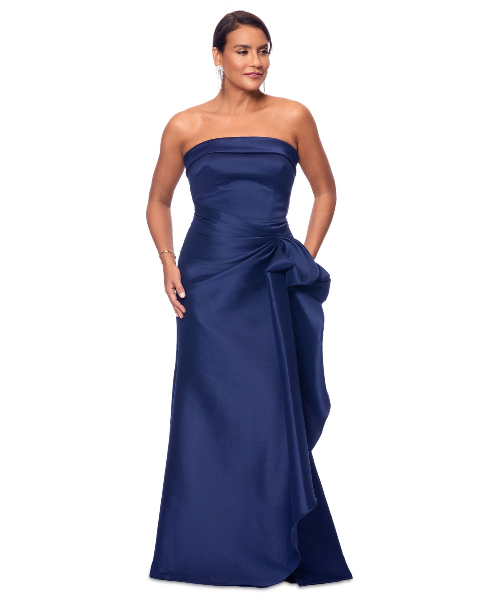 XSCAPE Женский Gathered Strapless Gown