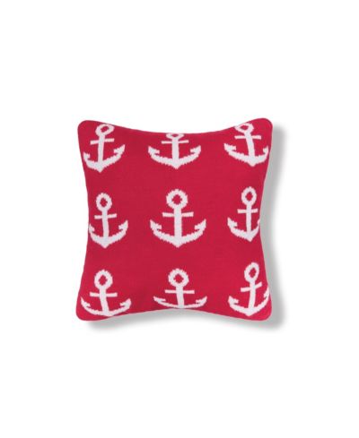 Anchor Knitted Small/Petite Accent Pillow, 10" x 10"