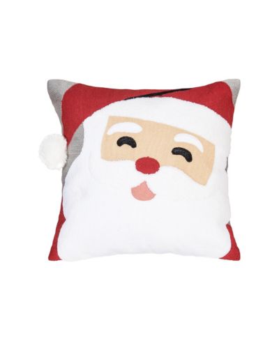 C&F Home декоративная подушка с рождественским лицом Санты, 14" x 14"