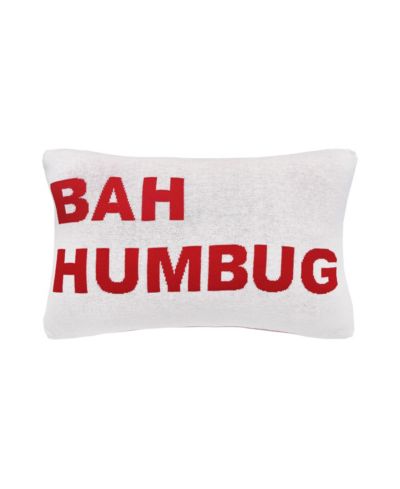 Вязаная декоративная подушка C&F Home Bah Humbug, 14" x 22"