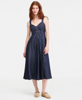 Женское миди-платье On 34th Denim Sweetheart-Neck
